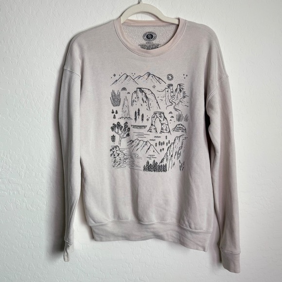 Parks Project Tops - Parks Project National Parks Graphic Sweatshirt Cream Small Nature Outdoors‎
